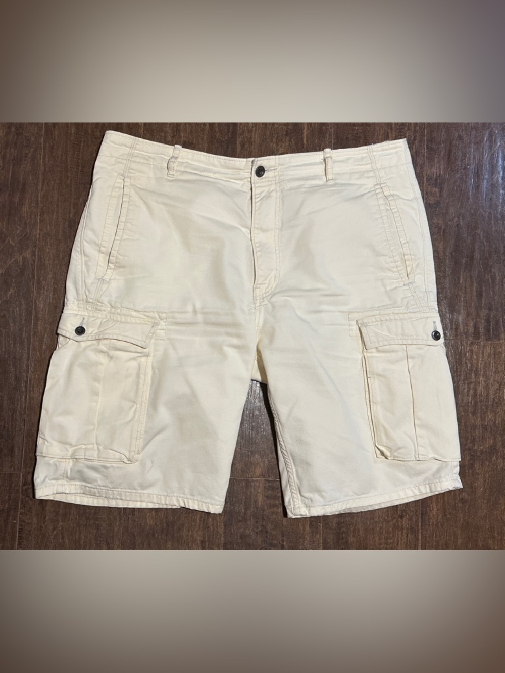 Levi’s Jeans Cargo Shorts Yellow Denim Men’s 36